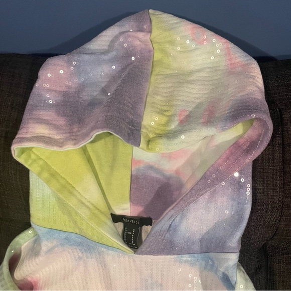Tie-dye sequin hoodie - Picture 3 of 4